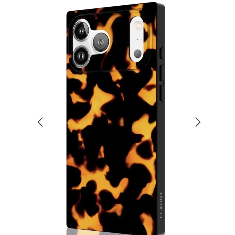 Flaunt Square Case iPhone 17 Pro Max Tortoiseshell MagSafe Protective Cover